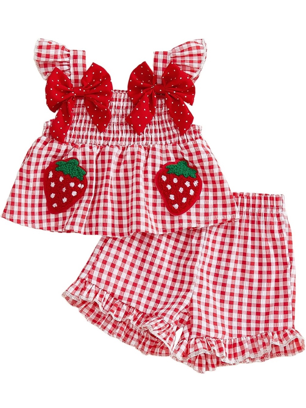 Baby Girl Strawberry Outfit